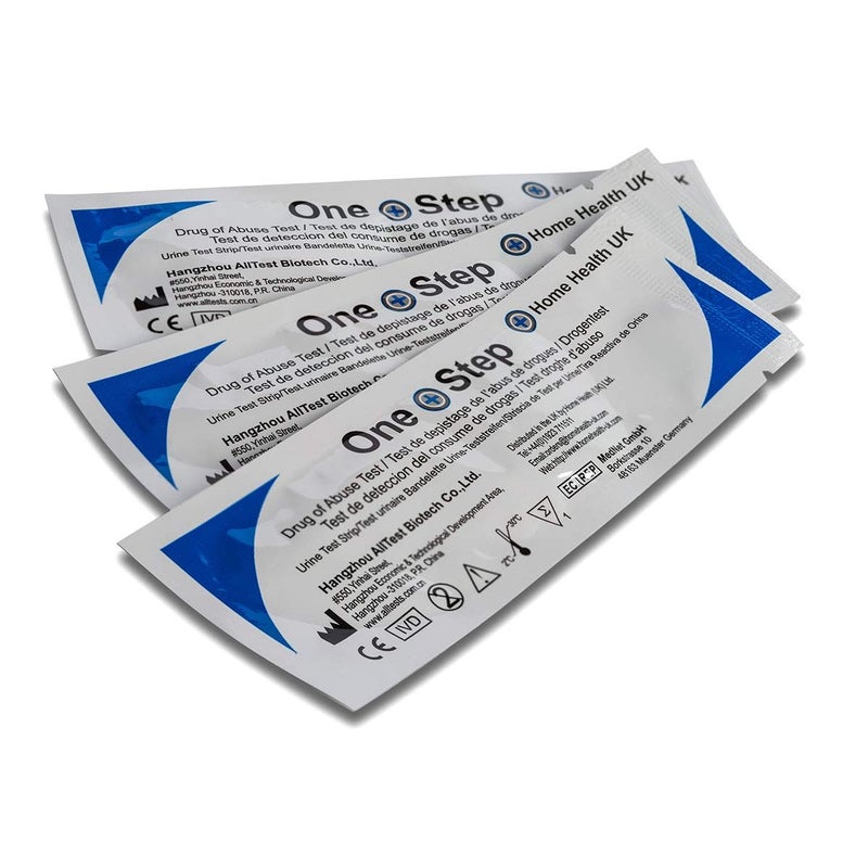 One Step: 10 x Opiate Drug Testing Kits, Rapid Results Urine Test Strips for Heroin, Smack | Sensitivity 2,000ng/mL